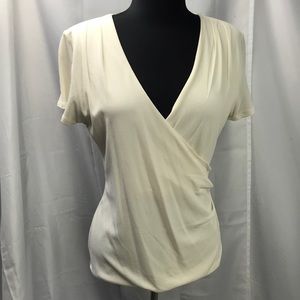 Tesori Ladies Silk Blouse Cream Size Medium